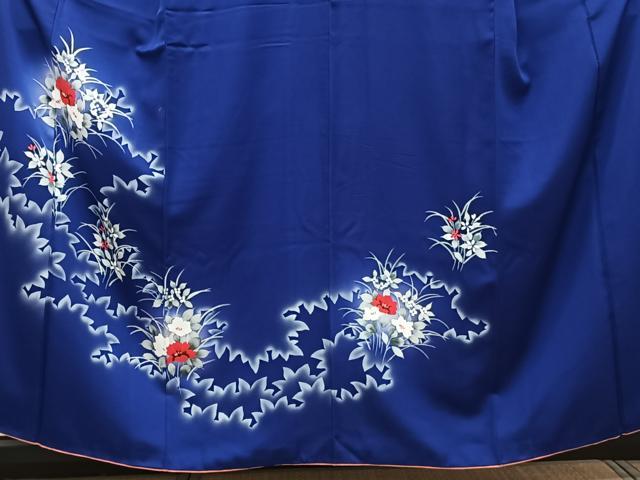平和屋着物■訪問着 草花文 暈し染め 正絹 逸品 CABE0691xi