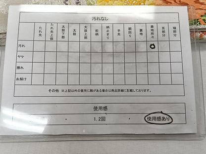 平和屋着物◎六通柄袋帯 唐織 飾花文 金銀糸 正絹 逸品 CABE0721xi