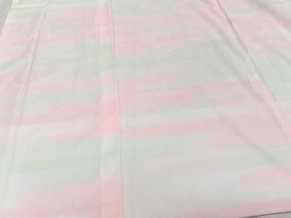平和屋着物■長襦袢 袷 絵霞草花文 洗える着物 CABE0761xi