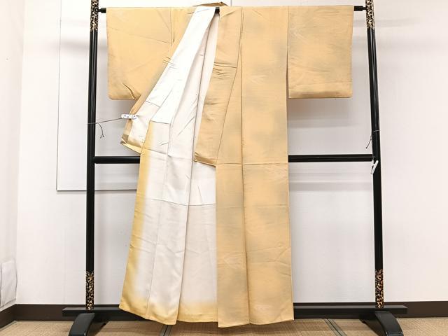 平和屋着物■上質な小紋 流水地紋 地紋お越し 暈し染め 正絹 逸品 CABE0767xi
