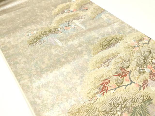 平和屋着物▼西陣 とみや織物謹製 とみや帯 六通柄袋帯 唐織 千裁祥寿文 引箔袋 正絹 逸品 CABE0967vf