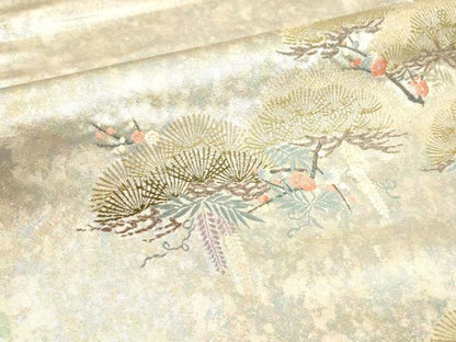 平和屋着物▼西陣 とみや織物謹製 とみや帯 六通柄袋帯 唐織 千裁祥寿文 引箔袋 正絹 逸品 CABE0967vf