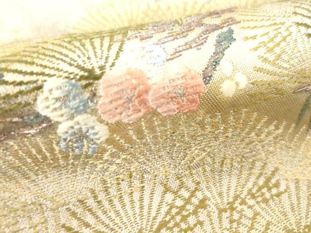 平和屋着物▼西陣 とみや織物謹製 とみや帯 六通柄袋帯 唐織 千裁祥寿文 引箔袋 正絹 逸品 CABE0967vf
