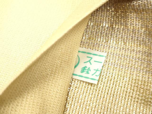 平和屋着物●ひなや工房　くむ・あむ・おる　伊豆蔵明彦　組織　太鼓柄袋帯　総刺繍　天井花鳥文　金銀糸 鈴乃屋扱い 正絹 逸品 CABE1114vf