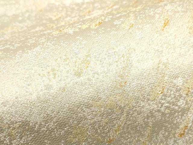 平和屋着物▼六通柄袋帯 作家物 霞文 健勝苑扱い 金糸 正絹 逸品 CABE1474ak