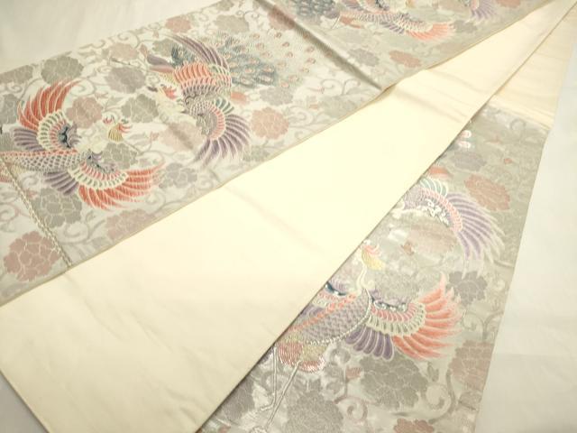 平和屋着物◎六通柄袋帯 唐織 九百錦プラチナ箔 しよう美