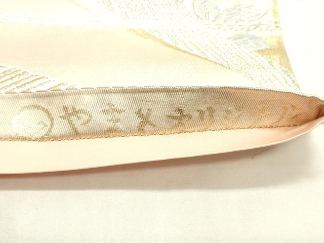平和屋着物◎六通柄袋帯 唐織 草花文 金銀糸 やまとオリジナル 正絹 逸品 CABE1512ak