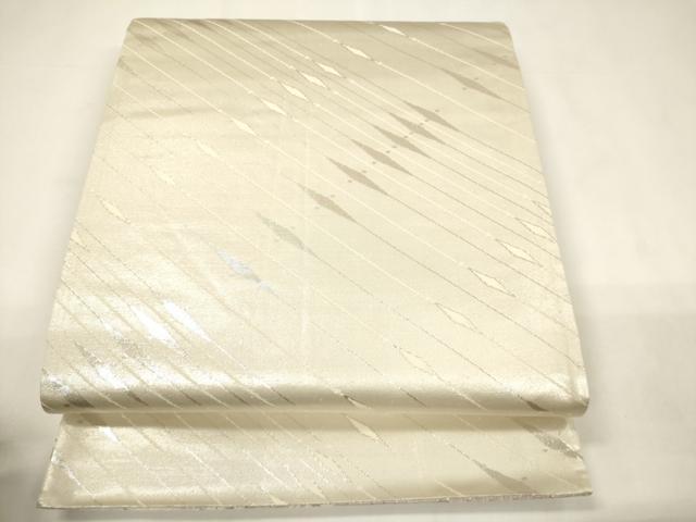 平和屋着物◎両面 六通柄袋帯 花鳥文 金銀糸 正絹 逸品 CABE1537ak