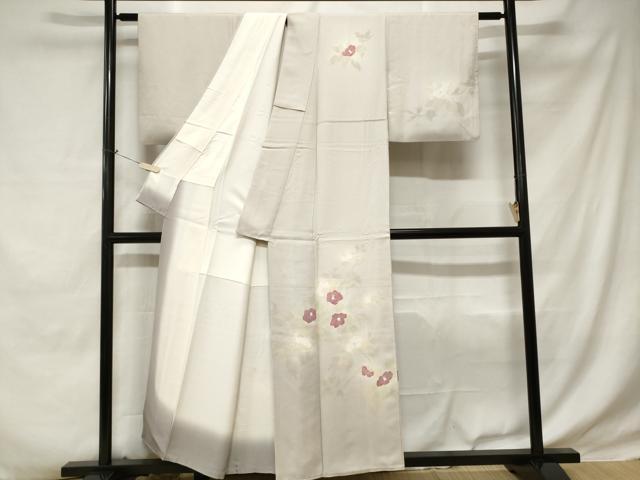 平和屋着物■訪問着 刺繍 枝椿文 暈し染め 金彩 正絹 逸品 CABE1626ev