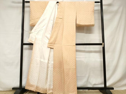 平和屋着物■上質な小紋 青海波地紋 霞文 正絹 逸品 CABE1644ev