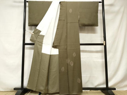 平和屋着物■訪問着 刺繍 舞葉文 暈し染め 正絹 逸品 未使用 CABE1669ev