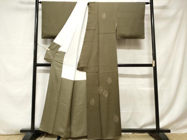 平和屋着物■訪問着 刺繍 舞葉文 暈し染め 正絹 逸品 未使用 CABE1669ev