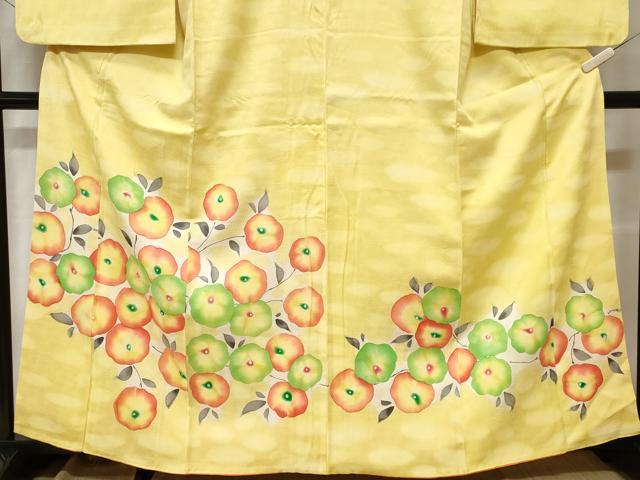 平和屋着物■訪問着 枝万寿菊文 暈し染め 正絹 逸品 CABE1671ev