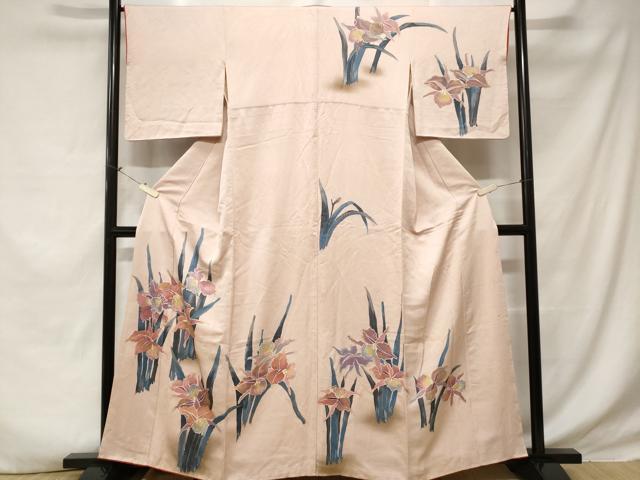 平和屋着物■訪問着 駒刺繍 枝花文 暈し染め 金彩 正絹 逸品 CABE1676ev