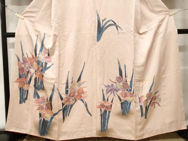 平和屋着物■訪問着 駒刺繍 枝花文 暈し染め 金彩 正絹 逸品 CABE1676ev