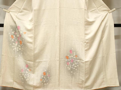 平和屋着物■訪問着 バラ 花文 暈し染め 正絹 逸品 CABE1682ev