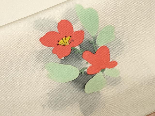 平和屋着物■上質な小紋 草花文 暈し染め 正絹 逸品 CABE1698ev
