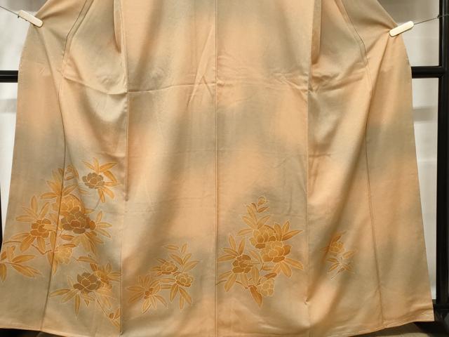 平和屋着物■訪問着 枝花文 暈し染め 金彩 正絹 逸品 未使用 CABE1725ev