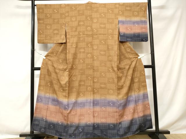 平和屋着物■訪問着 千鳥花文 暈し染め 正絹 逸品 CABE1738ev
