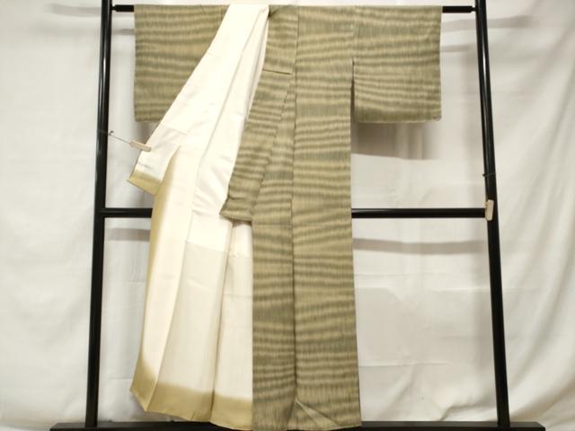 平和屋着物■上質な小紋 縞 正絹 逸品 CABE1752ev