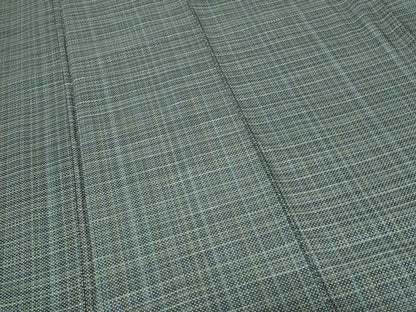 平和屋着物■上質な紬 格子 正絹 逸品 未使用 CABE1754ev