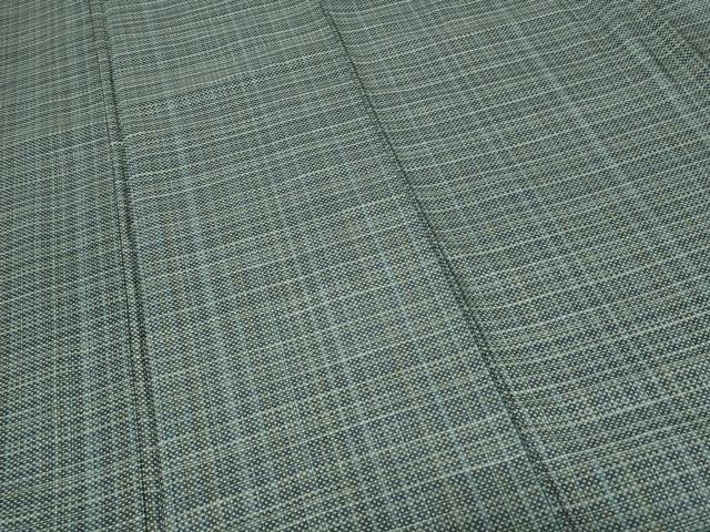 平和屋着物■上質な紬 格子 正絹 逸品 未使用 CABE1754ev