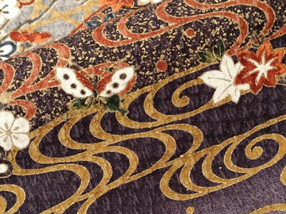平和屋着物■訪問着 花筏 鴛鴦 花蝶文 暈し染め 金彩 正絹 逸品 CABE1758ev