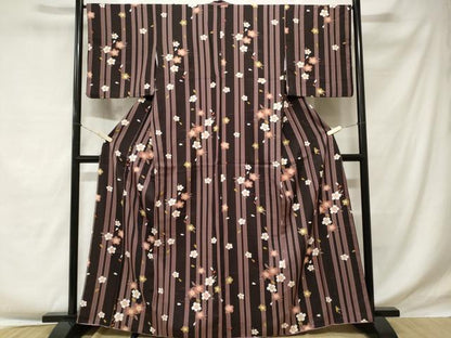 平和屋着物■小紋 舞花間道 洗える着物 CABE1783ev