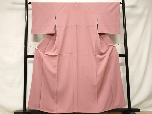 平和屋着物■上質な色無地 薄紅梅色 正絹 逸品 CABE1802ev