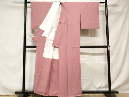 平和屋着物■上質な色無地 薄紅梅色 正絹 逸品 CABE1802ev