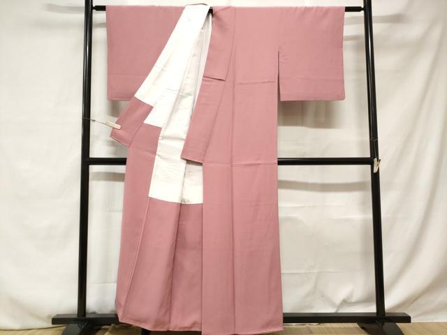 平和屋着物■上質な色無地 薄紅梅色 正絹 逸品 CABE1802ev