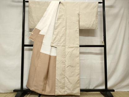 平和屋着物■上質な紬　流水文　正絹　逸品　CABE1853ev