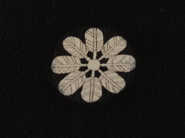平和屋着物■豪華黒留袖　刺繍　立波枝松文　舟宝尽くし文　金彩　正絹　逸品　CABE1858ev