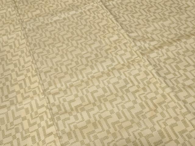 平和屋着物■上質な紬　幾何学文　正絹　逸品　CABE1874ev