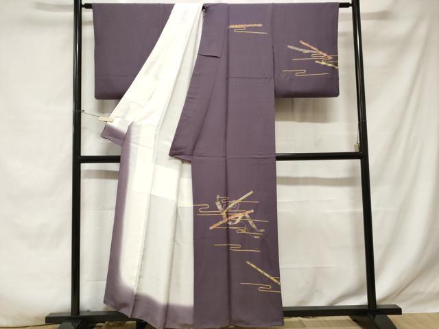 平和屋着物■訪問着 横笛文 金彩 正絹 逸品 CABE1929ev