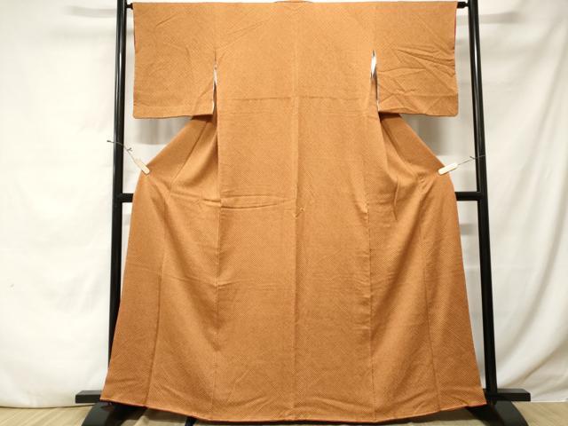 平和屋着物■大変加工の良い総絞り小紋 正絹 逸品 CABE1972ev