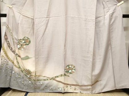 平和屋着物■訪問着 鬘帯花丸文 暈し染め 金銀彩 正絹 逸品 CABE1976ev