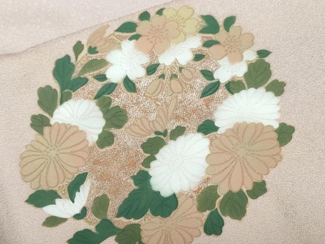 平和屋着物■訪問着 鬘帯花丸文 暈し染め 金銀彩 正絹 逸品 CABE1976ev