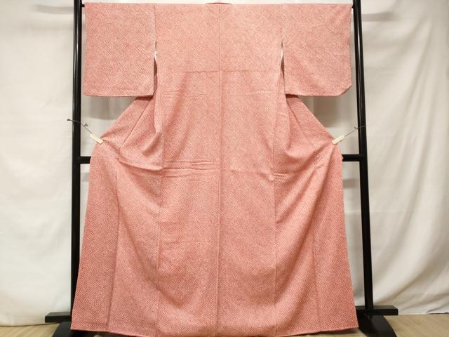 平和屋着物■大変加工の良い総絞り小紋 正絹 逸品 CABE1981ev