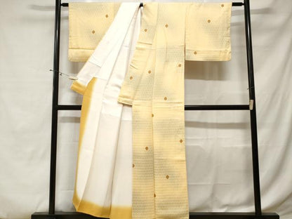 平和屋着物■上質な小紋 霞亀甲文 暈し染め 正絹 逸品 CABE1997ev