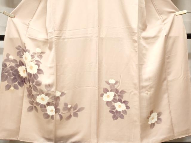 平和屋着物■訪問着 枝椿文 正絹 逸品 CABE1998ev