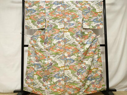 平和屋着物■上質な小紋 御所解文 正絹 逸品 CABE1999ev