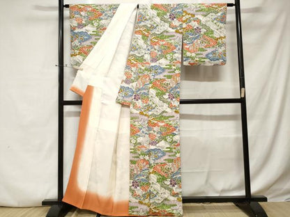 平和屋着物■上質な小紋 御所解文 正絹 逸品 CABE1999ev