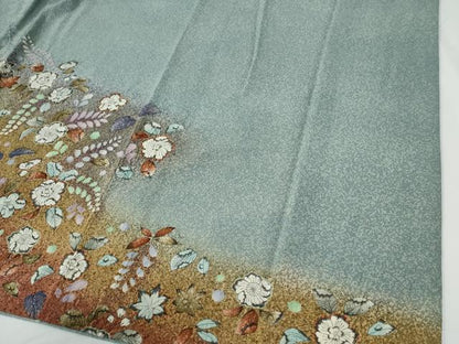 平和屋着物●訪問着　辻が花　絞り　暈し染め　正絹　逸品　CABE2002yc