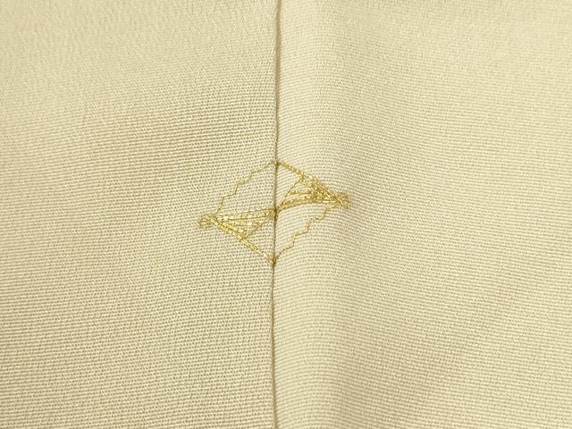平和屋着物●訪問着　駒刺繍　流水草花文　暈し染め　金彩　伊勢丹扱い　正絹　逸品　CABE2003yc