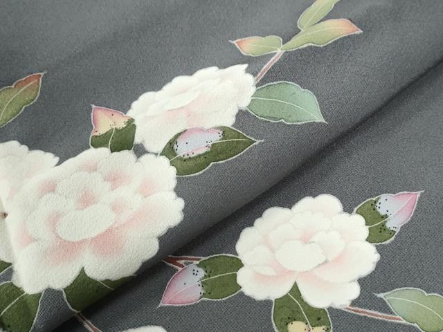 平和屋着物●訪問着　友禅　枝花文　暈し染め　正絹　逸品　CABE2008yc