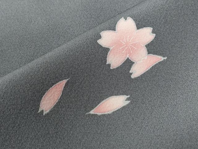 平和屋着物●訪問着　友禅　枝花文　暈し染め　正絹　逸品　CABE2008yc
