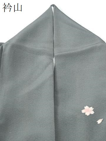 平和屋着物●訪問着　友禅　枝花文　暈し染め　正絹　逸品　CABE2008yc