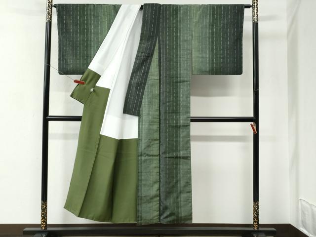 平和屋着物●上質な紬　花かすみ　証紙付き　正絹　逸品　CABE2016yc