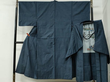 平和屋着物●男性　本場大島紬　アンサンブル　100亀甲　総詰め　正絹　逸品　CABE2032yc